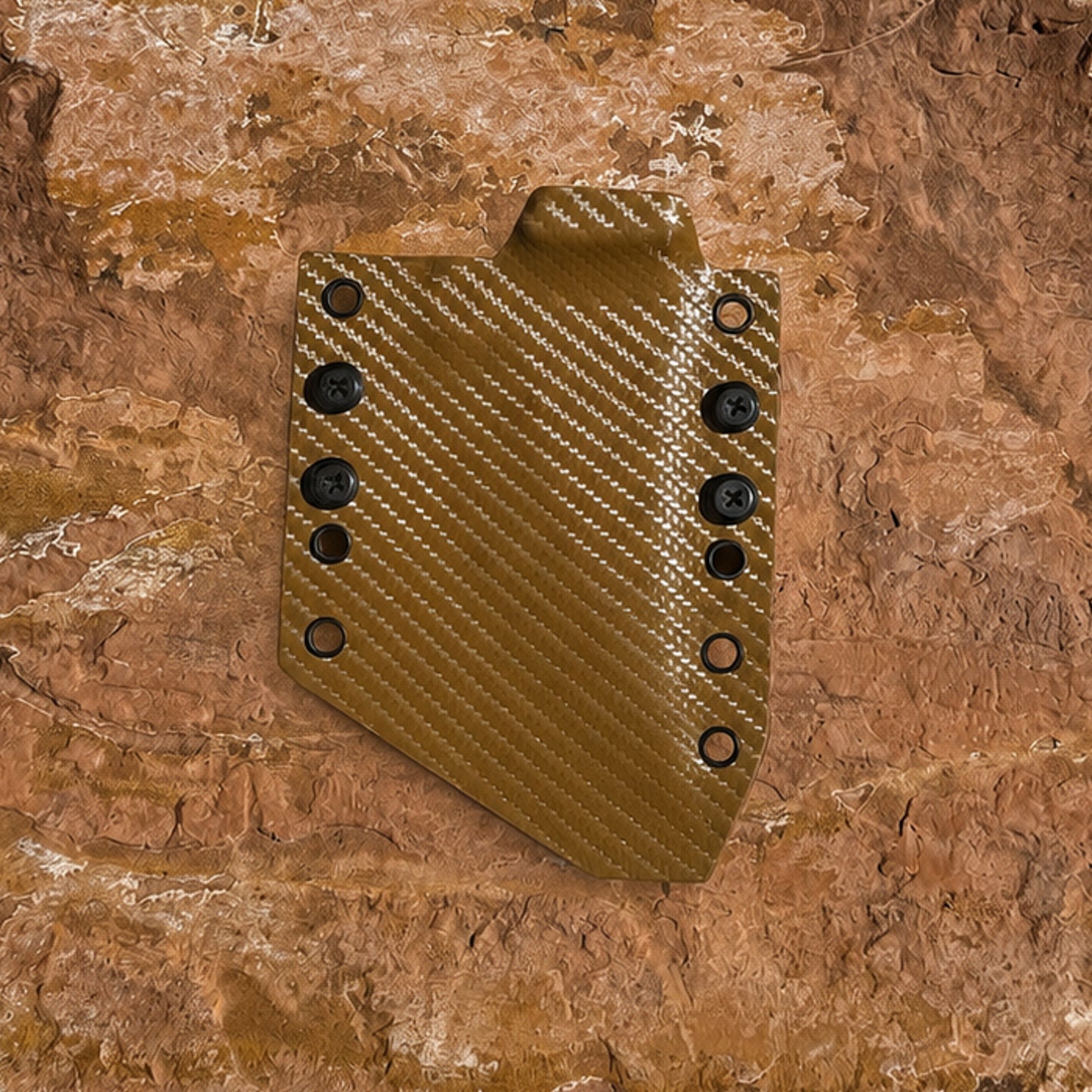Blue Spade Forge Raptor Series custom Kydex sheath with adjustable belt loops and FOMI clip for multiple everyday carry options.