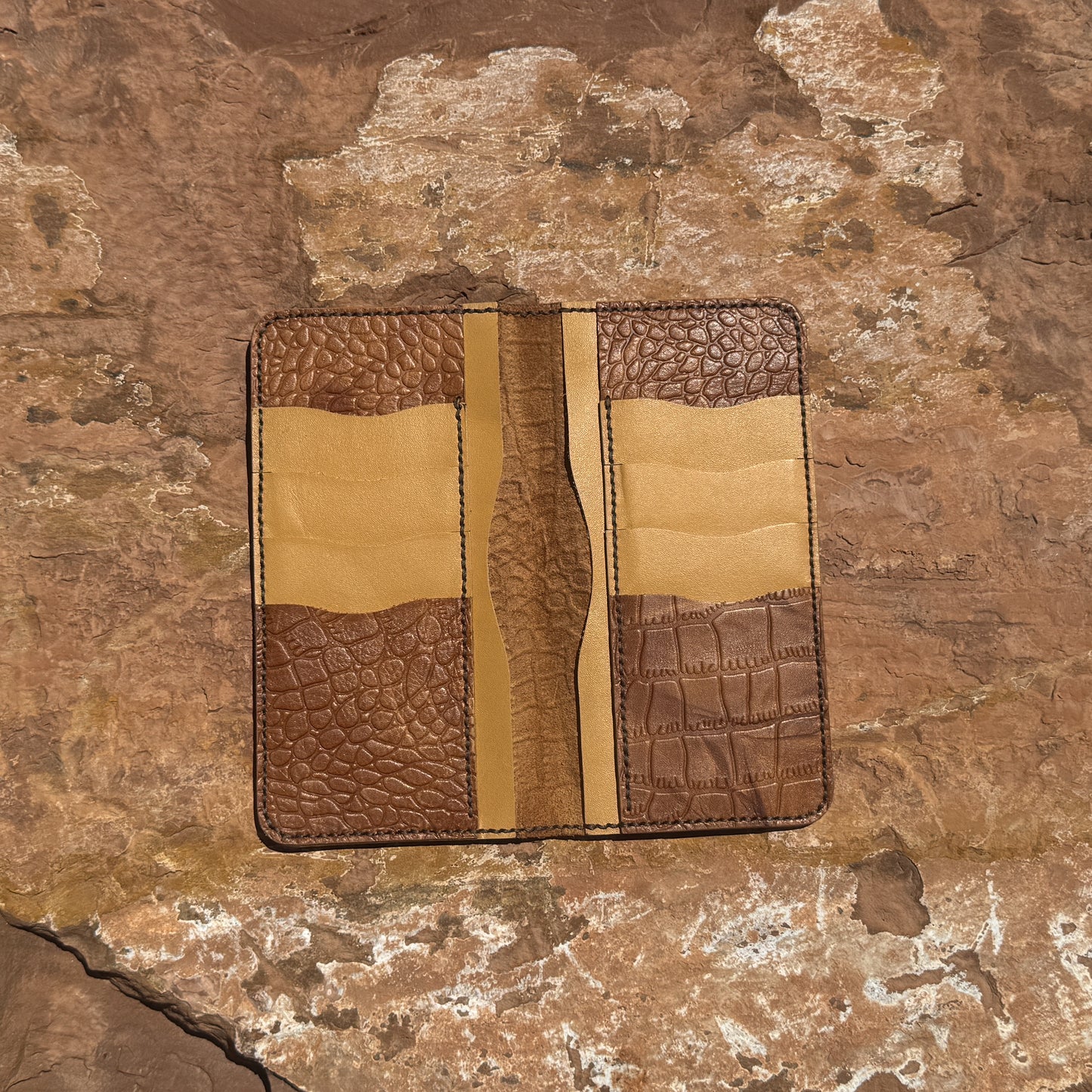 Savanna Luxe Croc Wallet