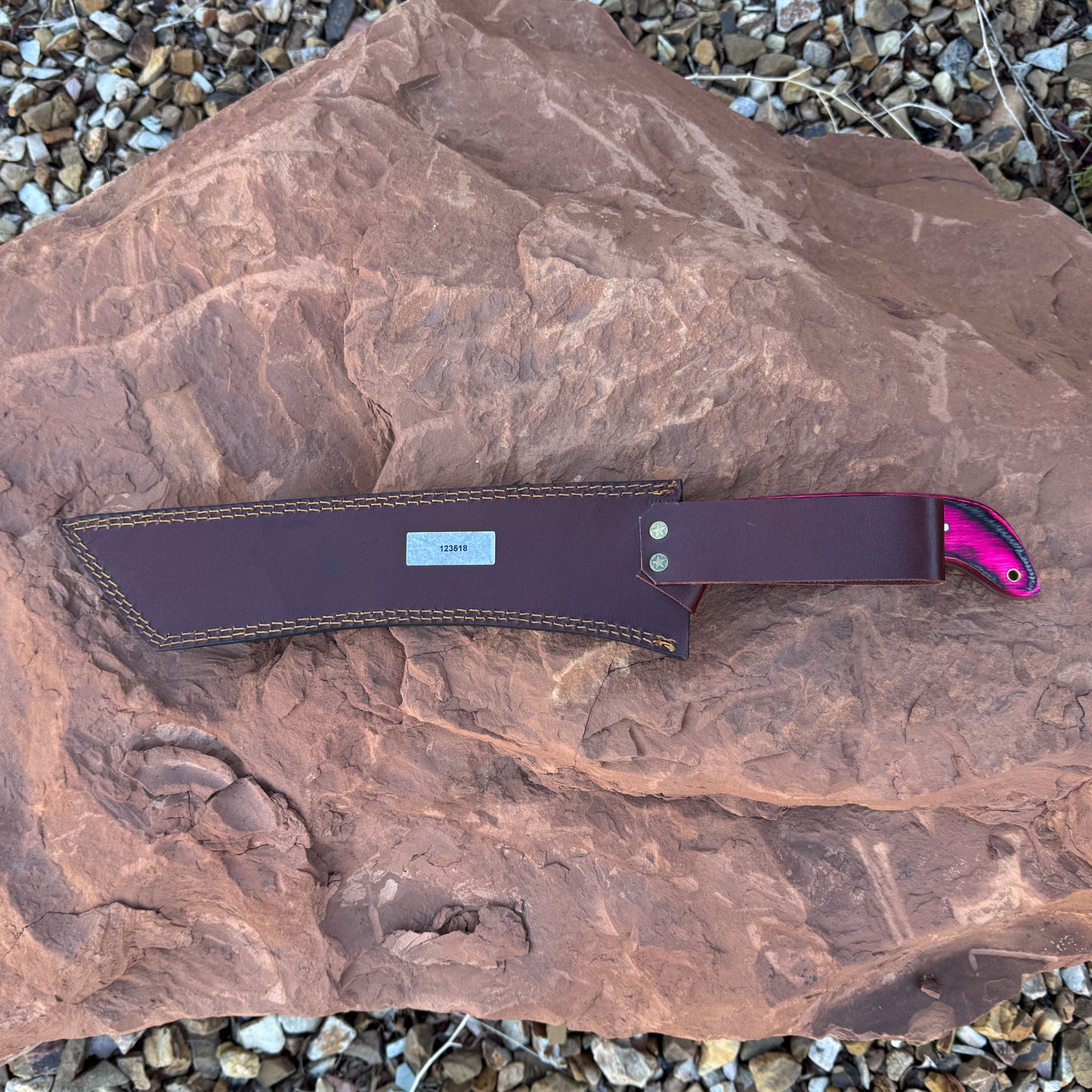 Pink Phantom Machete | Tactical High-Carbon Blade with Pink/Black Handle – Blue Spade Forge