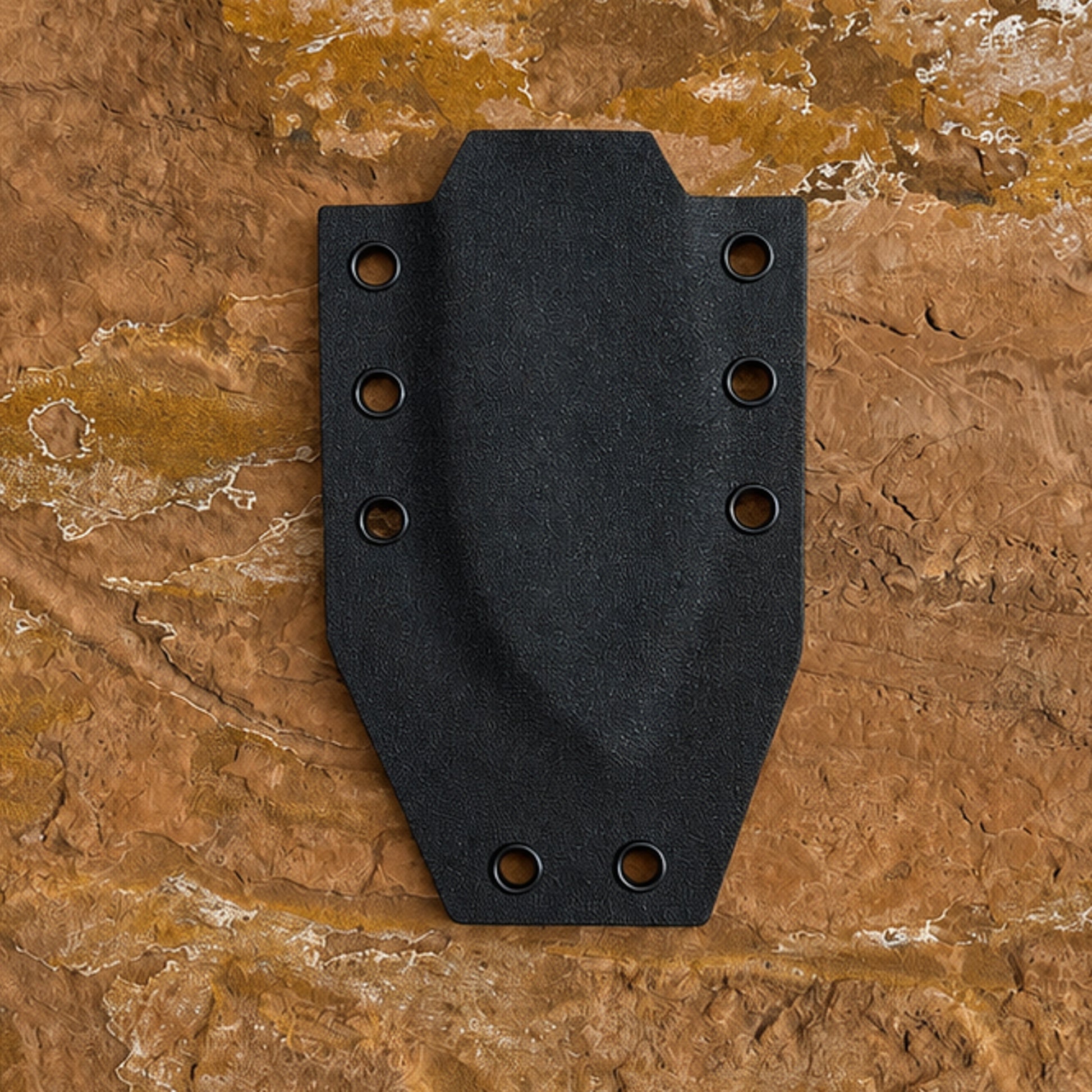 Blue Spade Forge Black Talon Skeleton custom Kydex sheath with adjustable belt loops and FOMI clip for versatile everyday carry.