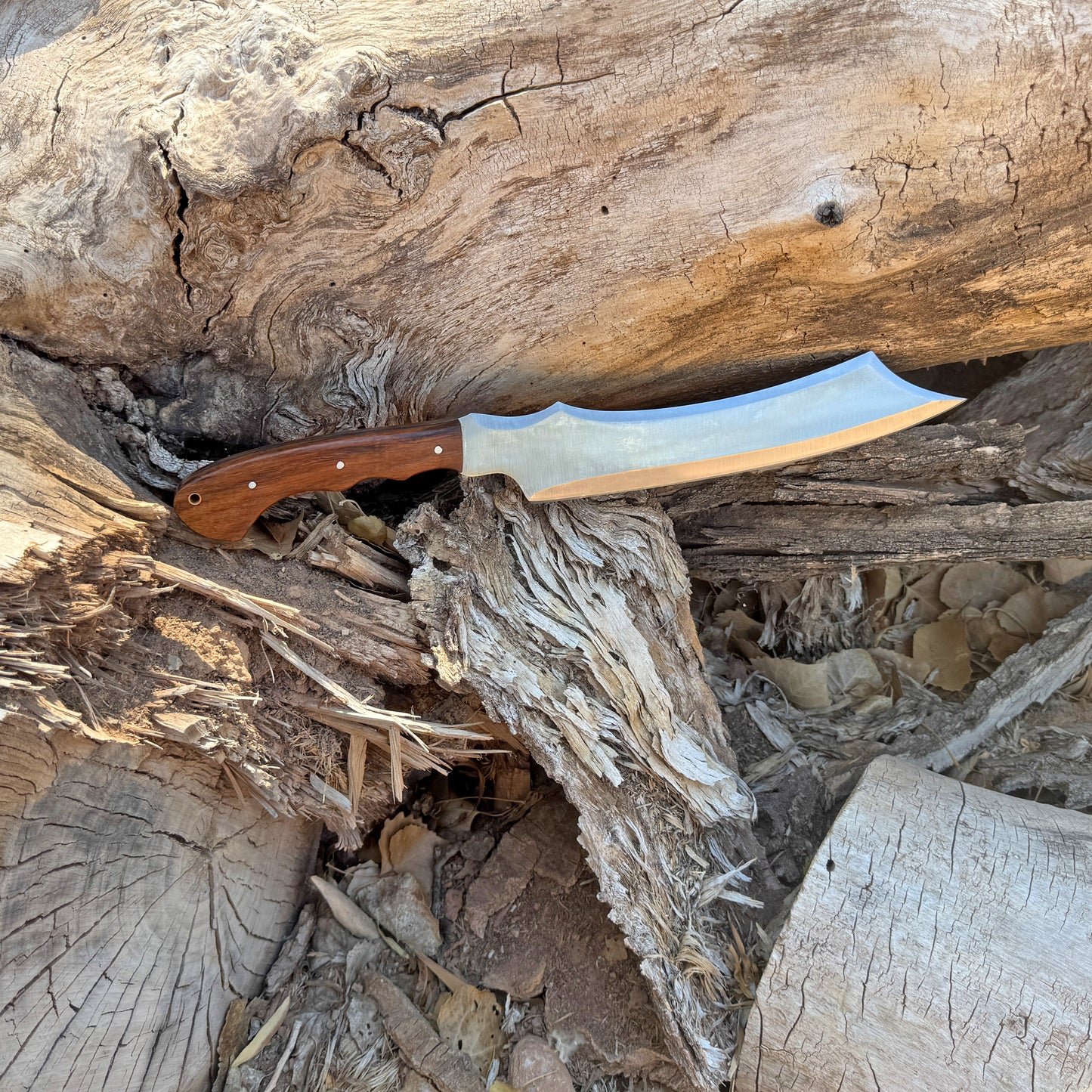The Desert Fang – Hand-Forged High Carbon Steel Bowie Machete