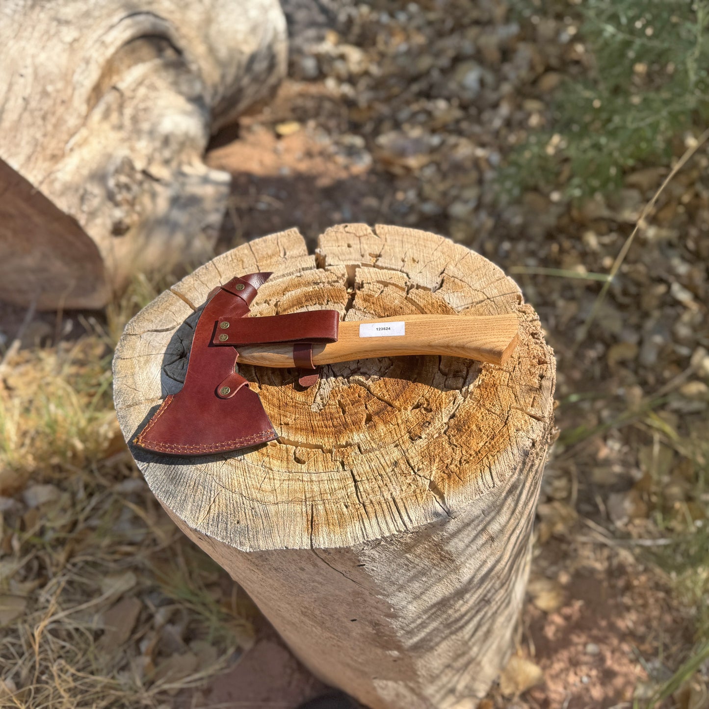 The Wyrmling – Hand-Forged Bearded Hatchet with Hickory Handle