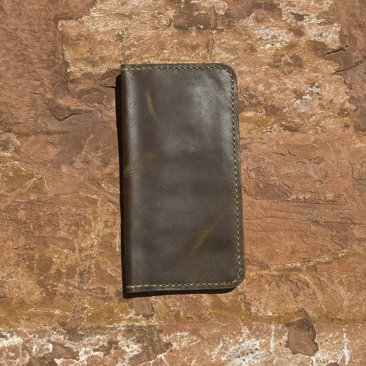 The Ranger Hand-Stitched Olive-Tone Leather Bifold Wallet