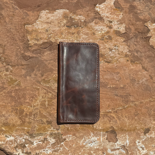The Expedition Hand-Stitched Chestnut Leather Bifold Wallet