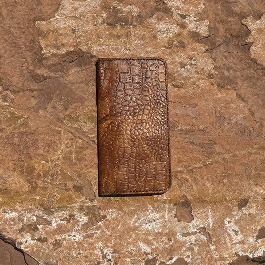 Savanna Luxe Croc Wallet