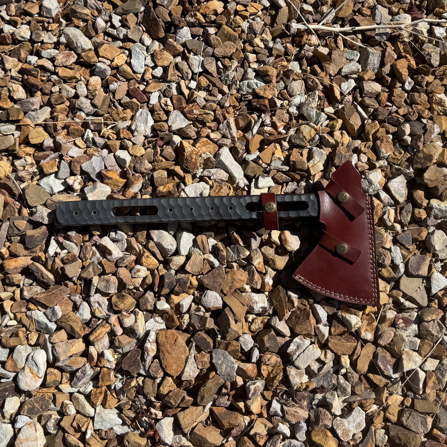 Tactical Hand-Forged Axe with Micarta Handle