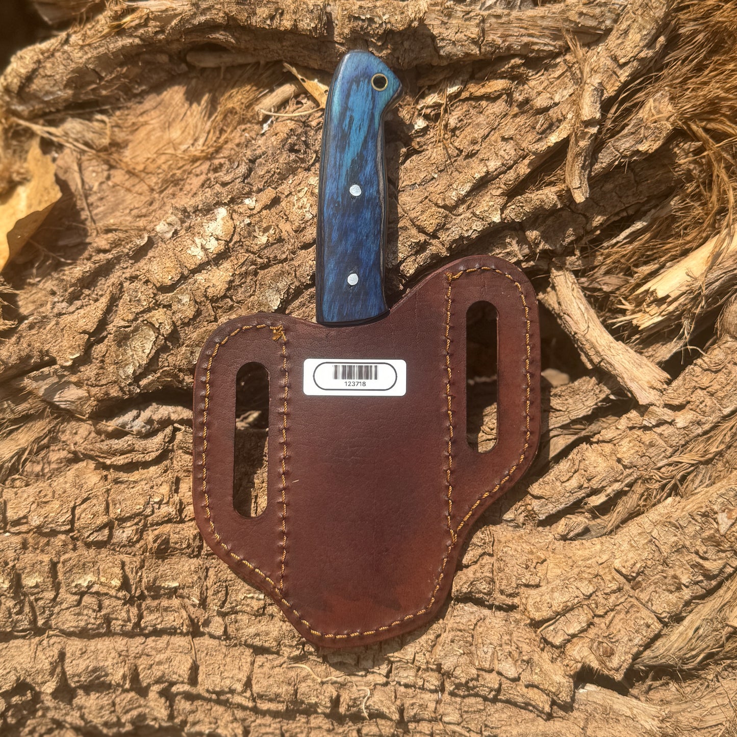 Blue Ridge Skinner Knife High-Carbon Steel Hunting & EDC Knife with Leather Sheath