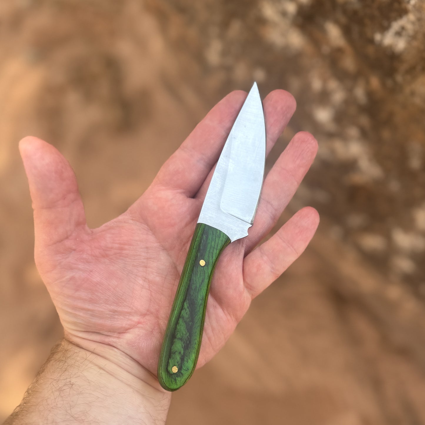 The Sentinel EDC Knife with Hand-Tooled Leather Pancake Sheath