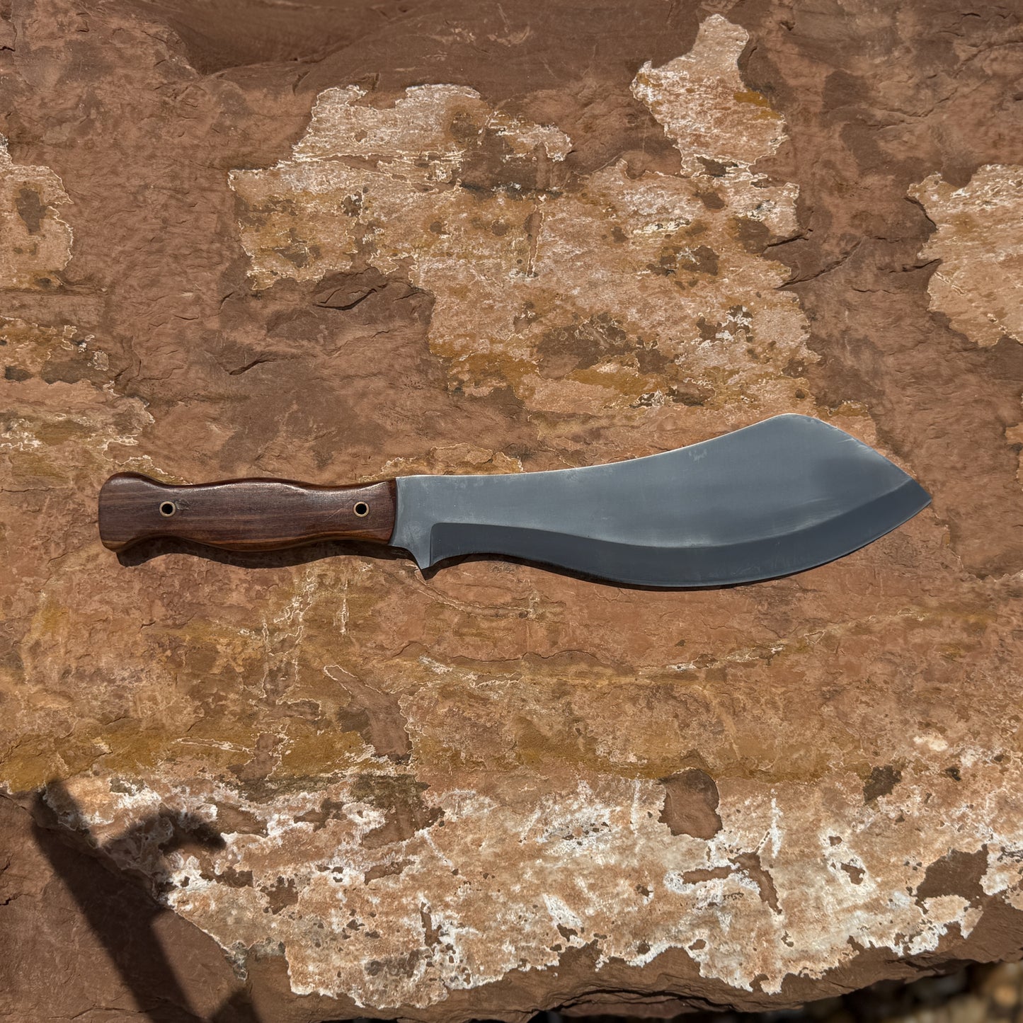 Campbreaker hand-forged high carbon steel camp chopper with contoured hardwood handle